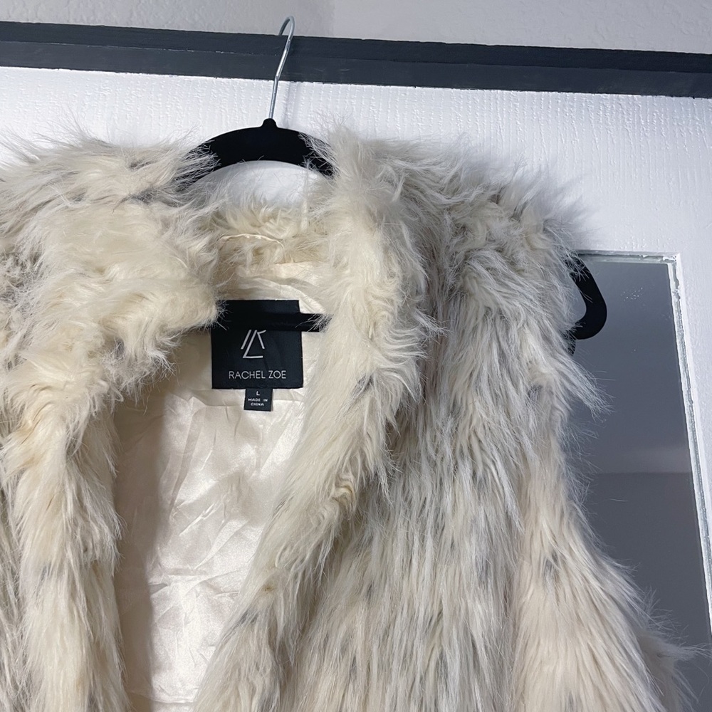 faux fur vest by Rachel Zoe | size L